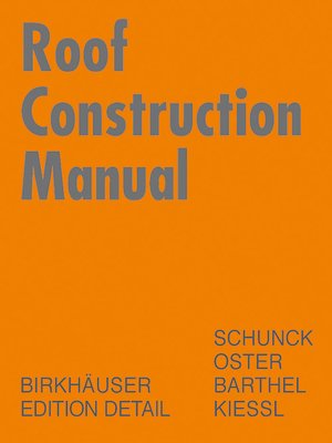 cover image of Roof Construction Manual